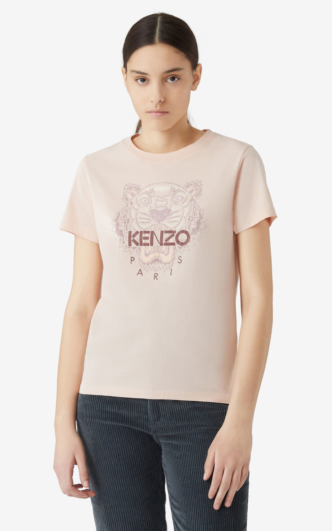 Kenzo Tiger Tişört Bayan Pembe | 4351-VPDTW